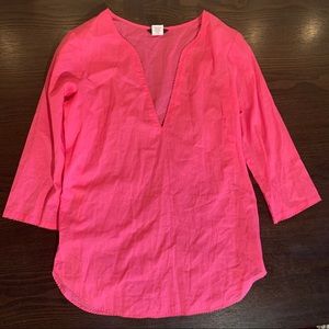 J. Crew hot pink blouse